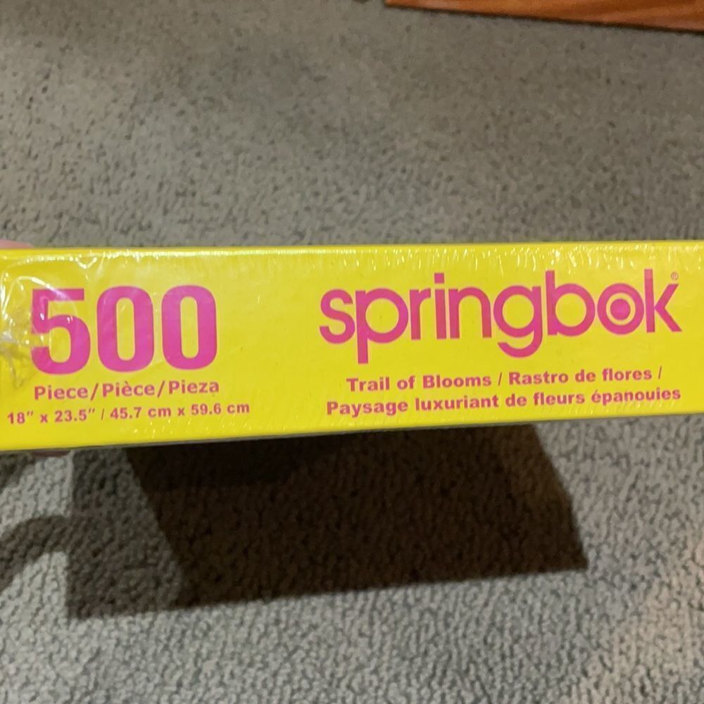 Springbok 500 pc Puzzle NIB Trail of Blooms - Picture 2 of 3